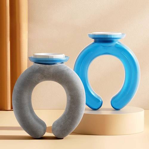 热水袋U型注水灌水加厚防爆暖水袋热敷脖子颈椎头部挂脖围脖枕头