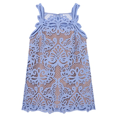 self-portraitA字蕾丝连衣裙