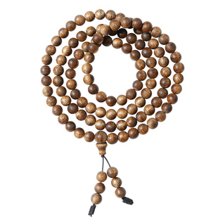 月印百川海南莺歌绿奇楠108颗手串 男女款沉香木佛珠多圈手串