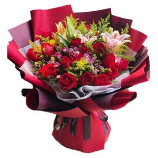 烟台鲜花速递康乃馨花束妈妈生日同城配送福山莱山区招远龙口海阳