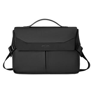 皮尔卡丹男士单肩斜挎包通勤包男款简约休闲大容量邮差包运动背包