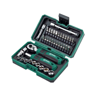 世达38件套新颖棘轮螺丝刀套筒套装家用省力多合一维修组套05498