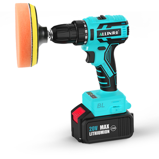 无刷汽车抛光机充电手电钻角磨机电动打蜡机打磨头美容抛光神器