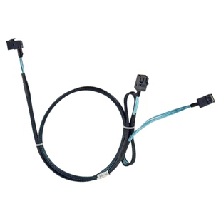 原装SFF 8643数据线12G一分二SAS直通卡阵列卡硬盘背板连接线RAID