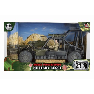 1:18突击侦察车3.75寸兵人载具儿童军事模型汽车玩具车模暗源酸雨