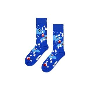 【春秋款】Happy Socks袜子男女款袜多巴胺圣诞雪人袜中筒袜
