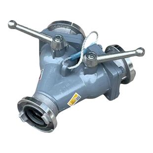 消防二分水器65进65出内扣式三叉分流器连接消防水带三通2.5寸2寸