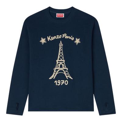 【季末特惠】KENZO 男士巴黎铁塔图案套头休闲卫衣新年