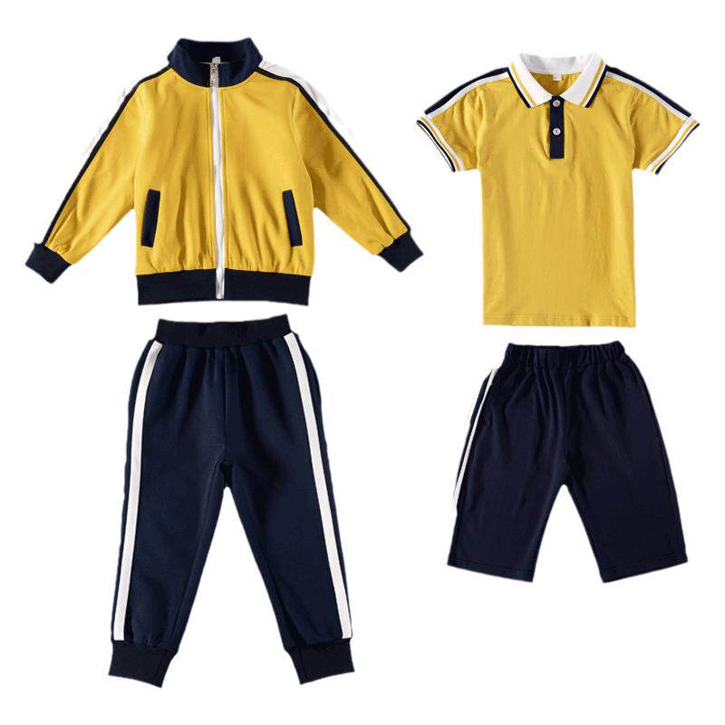 黄色幼儿园园服红色小学生班服