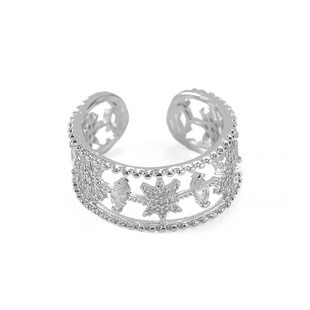 aviho 复古高级感轻奢镂空锆石星星开口戒 小众设计感手饰戒指