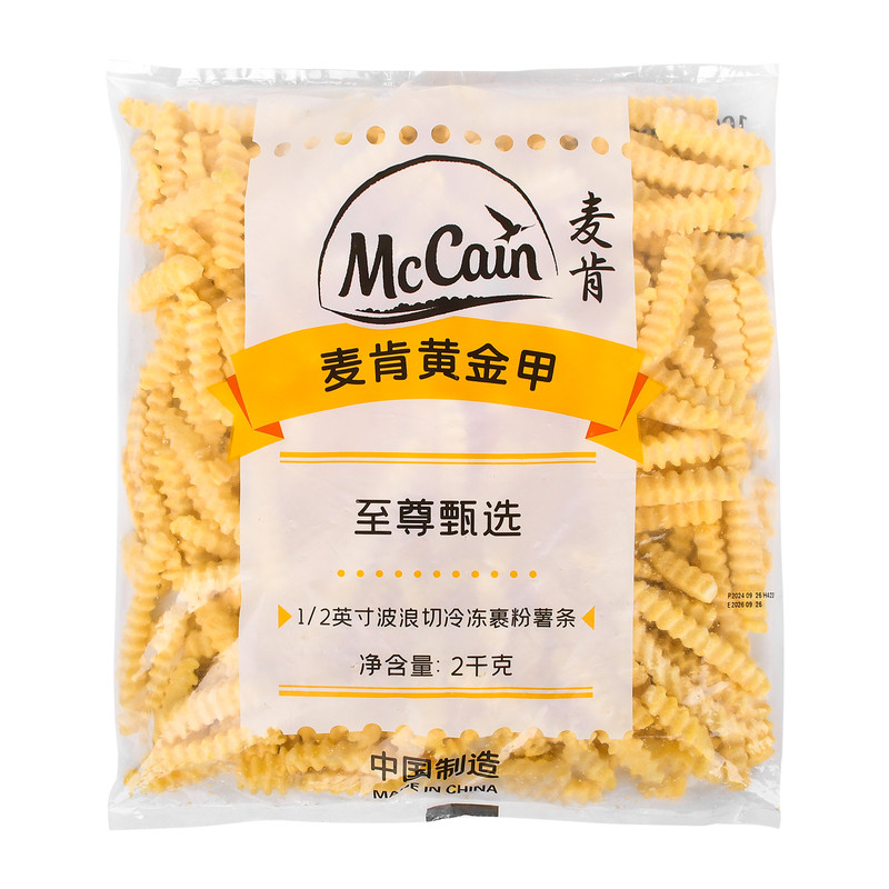 麦肯至尊甄选波浪切裹粉薯条1/2