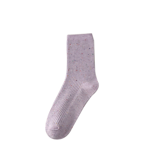 点子纱袜子女中筒袜日系纯棉春秋季堆堆袜ins潮简约百搭网红袜