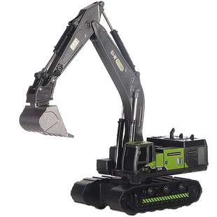 破碎锤玩具儿童男孩合金车头惯性破拆机钻孔机抓木机抓石车玩具车