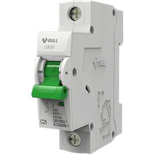 公牛2P空气开关c63a家用塑壳1p电闸1p加n空开32a小型断路器开关