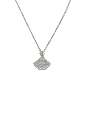 爆闪精致闪耀满钻公主裙摆项链