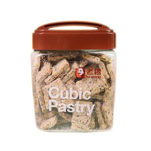 老杨芝麻咸酥饼干网红办公室无添加休闲零食代餐下午茶520g罐