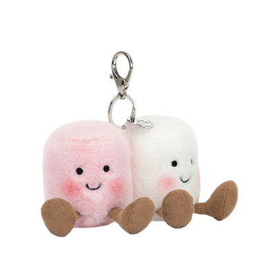 英国Jellycat趣味成对棉花糖包包挂饰挂件钥匙扣毛绒玩偶生日礼物