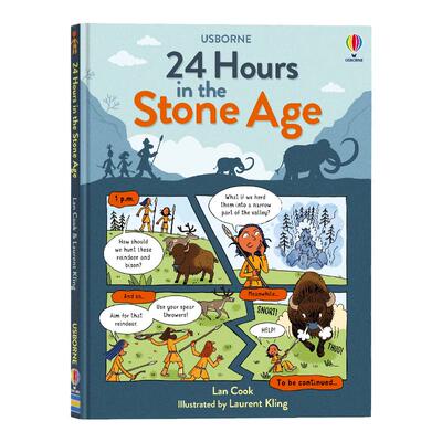 石器时代的24小时英文原版绘本