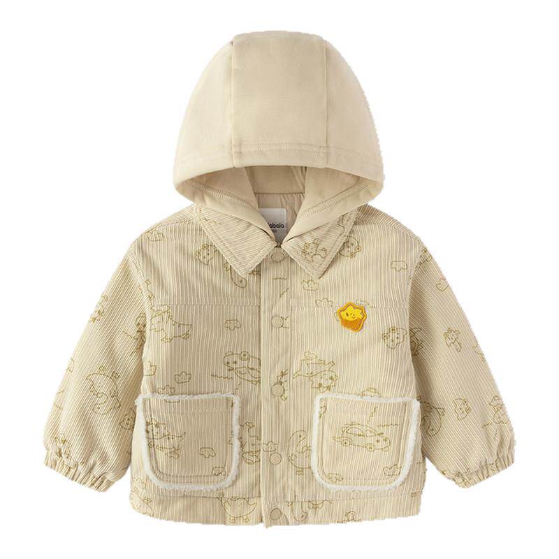 巴拉巴拉棉服男童萌趣连帽上装
