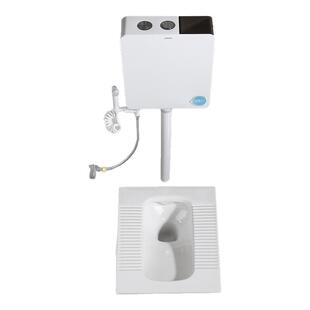 JOMOW特价家用超薄蹲坑18cm/13cm厚蹲便器水箱套餐防臭蹲厕套装