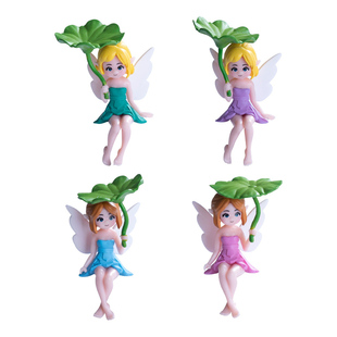 造景微景观diy园艺装饰品桌面车载小摆件精致可爱荷叶小精灵萌粒