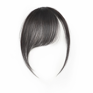 刘海假发女片头顶全真发自然前额古早斜刘海假刘海无痕轻薄款头帘