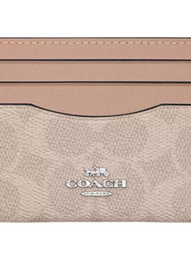 COACH/蔻驰卡包拼色女款证件女包
