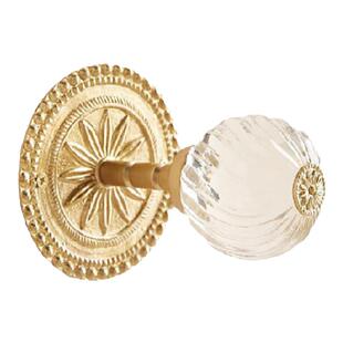 纽约下城公园进口奥林匹亚古典剔透晶球铜质挂钩窗帘钩