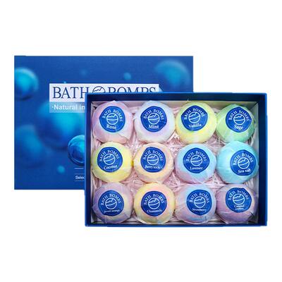 亚马逊bath bombs沐浴盐爆炸浴盐球套盒 泡泡沐浴精油泡澡球套装