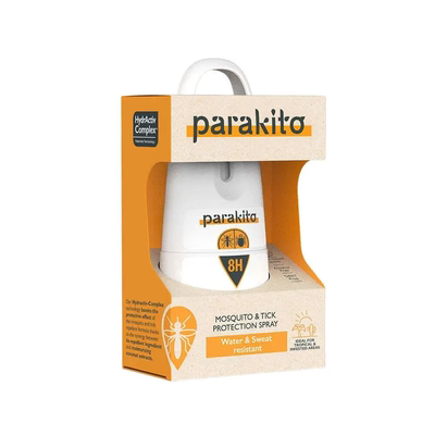 帕洛驱蚊Parakito防虫驱蚊喷雾防水防汗运动喷雾装8小时橙色75ml