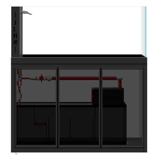 江岚溪流缸底滤一体客厅家用立式落地鱼缸新款超白玻璃原生造景缸
