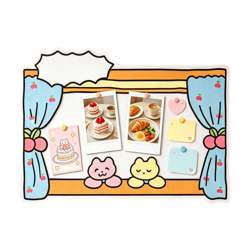 公告栏毛毡板墙贴照片墙展示墙板