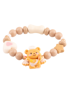 可爱黄油小熊手链卡通百搭2026年新款多巴胺甜美网红爆款儿童手链