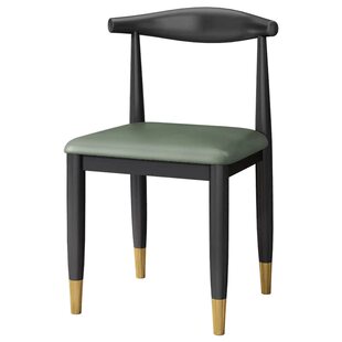 椅子家用北欧餐椅简约现代书桌椅轻奢化妆凳子靠背卧室铁艺牛角椅