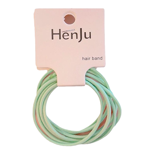 儿童简约细款皮筋高弹力耐用头绳扎头发橡皮筋女高马尾不伤发头饰