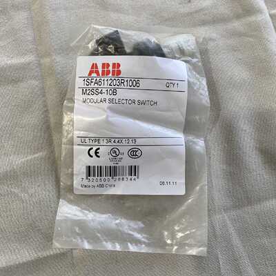 议价ABB红绿黑色旋转选择带灯开关二三档M2SS4-10B 1SFA611203R1006