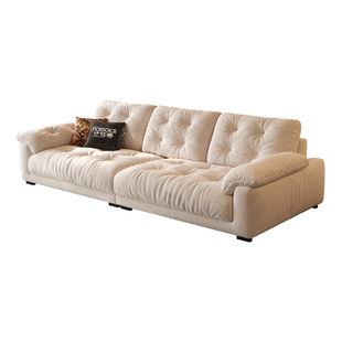 法莎蒂观云可拆洗沙发布艺小户型客厅现代简约云朵沙发直排雪尼尔