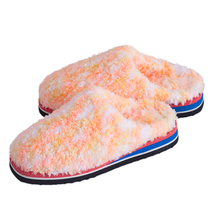纯手工毛线钩织棉拖鞋居家舒适防滑毛毛鞋室内珊瑚绒情侣手钩拖鞋