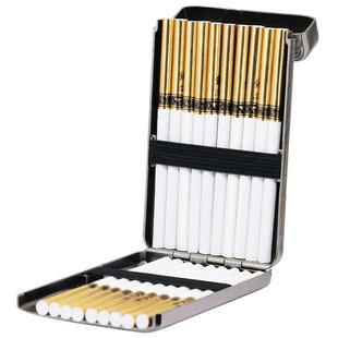 浴血黑帮细支烟盒20支装便携男金属复古三开6.5中支烟盒高档烟夹