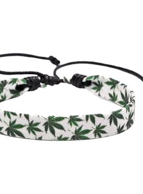 欧美2025新款布艺印刷手链百搭女