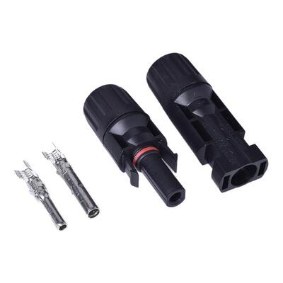 MC4太阳能板组件接头公母插头防