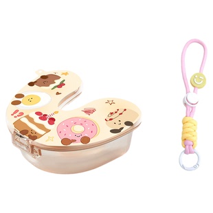 可爱牙套收纳盒正畸牙齿矫正器存放盒子小巧便携防漏保持器浸泡盒