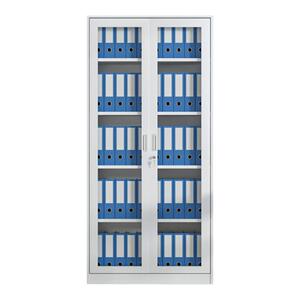 办公室铁皮文件柜通体玻璃柜带抽屉车间工具柜收纳柜储物放书柜子
