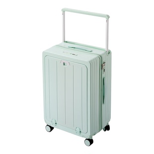 袋鼠侧开盖行李箱可上飞机2025新款结实耐用宽拉杆密码皮箱子母箱