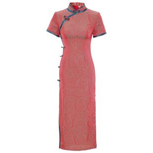 老上海旗袍女复古优雅长款民国风女改良年轻款2025年夏季新款日常