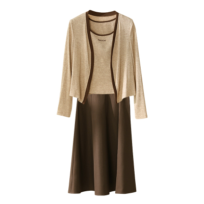 中老年妈妈春秋装洋气套装裙子