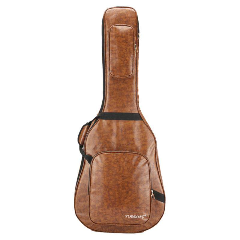加厚电吉他包双肩背电贝司包贝斯套琴套PU油皮民谣吉他包加厚琴包