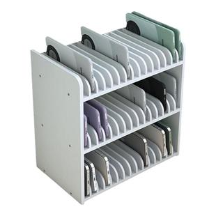 办公桌多手机收纳置物架维修店桌面多台手机管理存放盒架子收纳盒