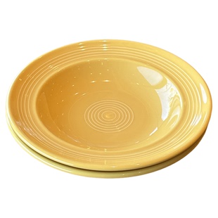 TUXTON奶黄圆盘23cm轻奢高档陶瓷餐具高颜值意面盘家用