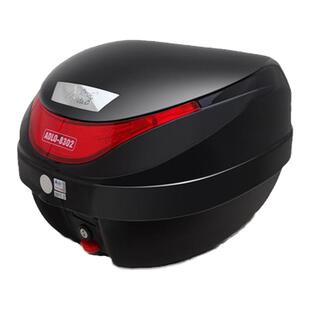 爱得乐8302摩托车大号尾箱 电动电瓶踏板车后备工具箱 快拆储物箱